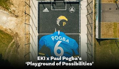 EKI schuim voetbalveld Pogba