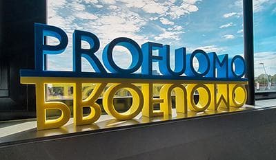 EKI schuim 3D logo Profuomo